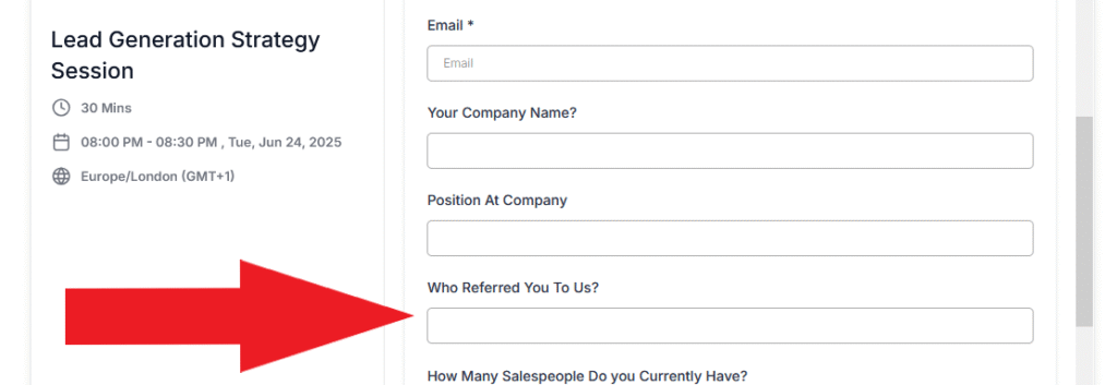 who referred you to us?
